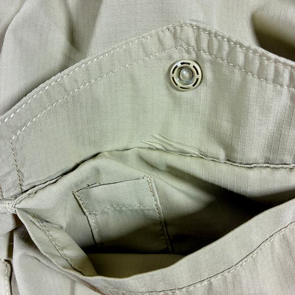 Duluth Trading Shirt Mens XL Green Snap Ripstop Hiking Workwear Outdoors - Picture 5 of 8